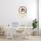 Stupell Industries Kandinsky Traditional Abstract Layered Circles Patchwork Lines in White Frame Wall Art